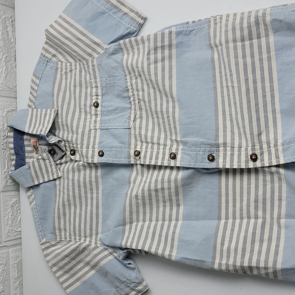 Boys,button-downn shirt, route 66, large
